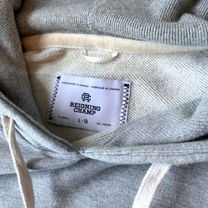 Reigning Champ men’s lightweight terry hooded sweatshirt